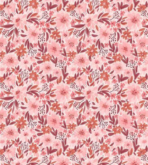 ESTAhome fotobehang bloemen roze en paars - 2.5 x 2.79 m - 159626