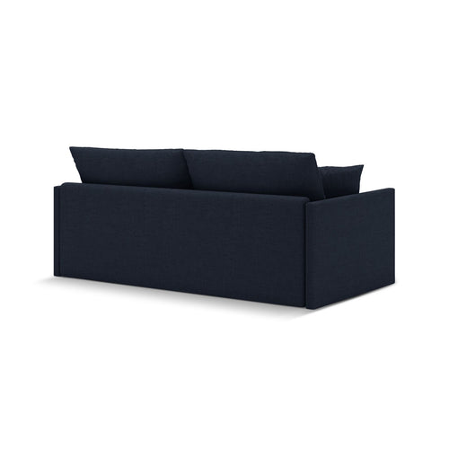 Cosmopolitan Design - Converteerbare bank Shannon 3-zits, structurele stof koningsblauw - 94x209x87cm