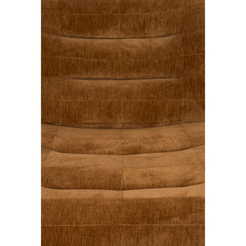 Dutchbone Wyatt Fauteuil Velours Cognac Bruin - vtwonen shop