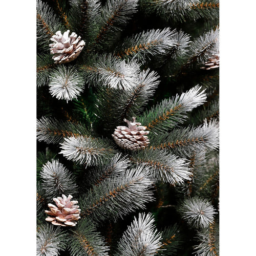 Black Box Trees Pittsfield Kunstkerstboom met LED Verlichting - H215 x Ø117 cm - Groen Frosted