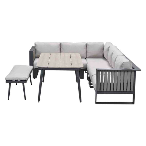 Garden Impressions lounge dining set Gabon - Lagan taupe - 6-delig