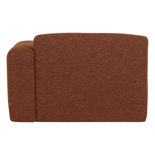 WOOOD chaise longue bank rechts Mojo Base - Bouclé - R.bruin - 74x112x162