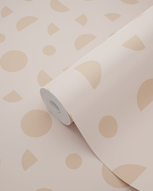 ESTAhome behang grafisch motief terracotta roze - 50 x 900 cm - 139751 - vtwonen shop