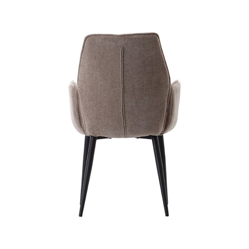 LABEL51 Eetkamerstoel Morris - Beige Stof - Zithoogte 48cm - Set van 2 - vtwonen shop