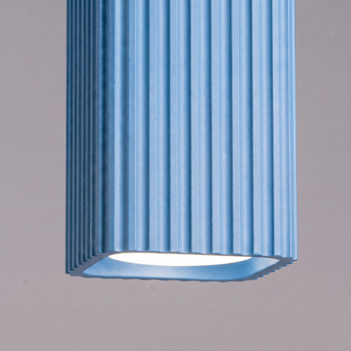 Sollux Lighting Plafondlamp RAYO 10 azuurblauw - 6x6x10cm