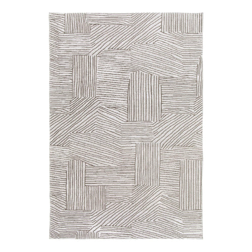 AFK Living vloerkleed Edgar - voor binnen en buiten - grijs - 120 x 170 cm