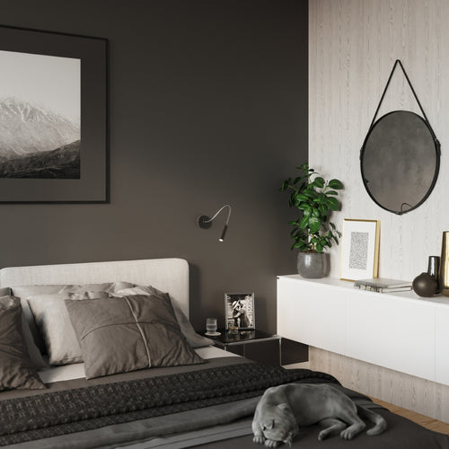 Sollux Lighting Wandlamp AXIL zwart - 8x52x52cm
