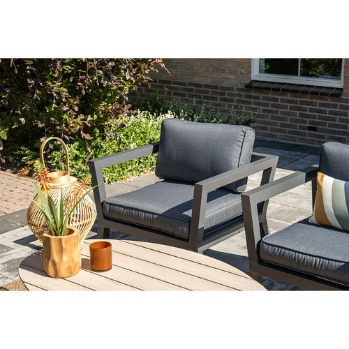 5-delige loungeset Ridge –4 luxe lounge fauteuils inclusief salontafel - vtwonen shop