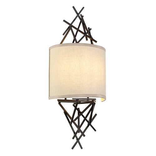 Taiko 2 Lichts Wandlamp Olde Brons