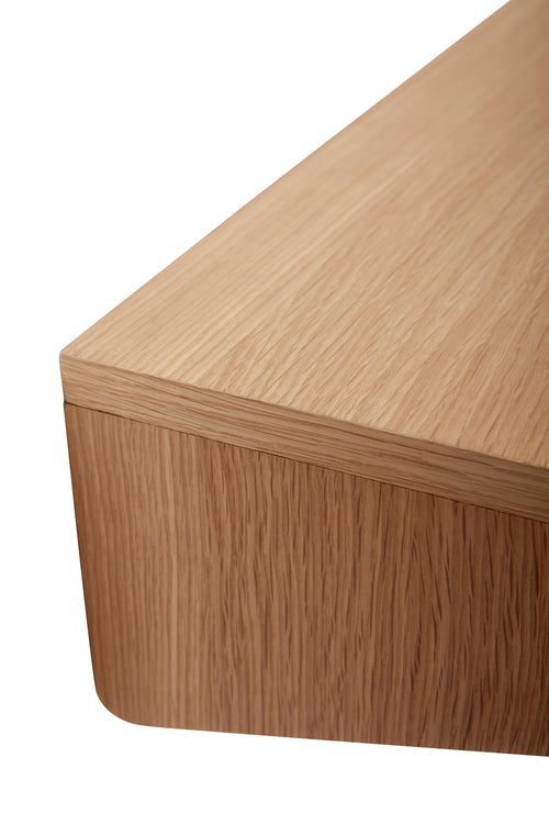 Hübsch wandbureau Folk - mdf/eiken fineer/eiken hout - 80x35xh15cm