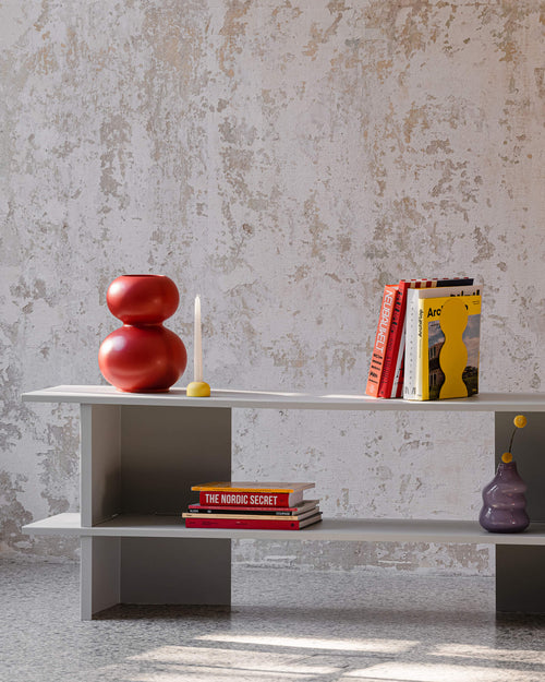 noo.ma Hes lage stellingkast 160 cm - Butter Yellow, metaal