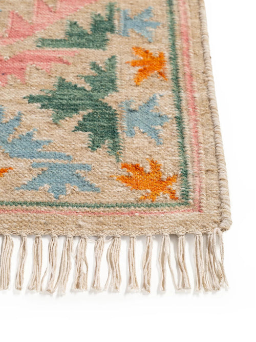 benuta handgeweven kelim Zohra - veelkleurig/beige - 200x300 cm