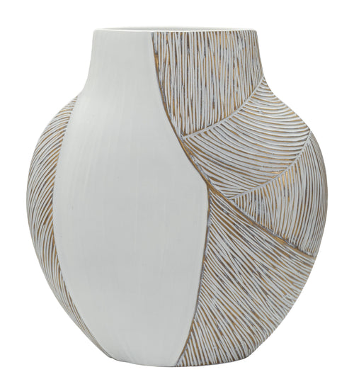 Mauro Ferretti vaas - 35x13,5x37,5 cm - wit