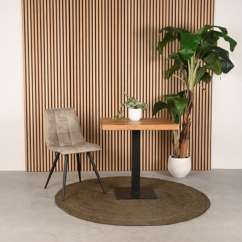 LABEL51 Eetkamerstoel Jelt - Zand - Zithoogte 50cm - Set van 2 - vtwonen shop