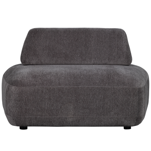 WOOOD fauteuil Sterck - Polyester - Charcoal - 118x102x41 - vtwonen shop