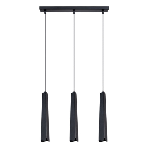Sollux Lighting Hanglamp PRYSM 3L zwart - 45x5x120cm