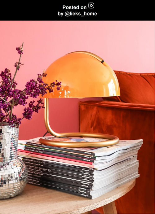 Lucide tafellamp CATO - 1xE27 - Oranje - vtwonen shop