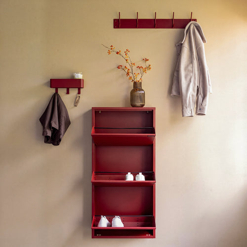 Spinder Design kapstok Dax Play 3 - Burgundy - 3 haken