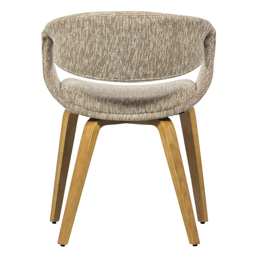 WOOOD eetkamerstoelen Yossi Houten Naturel Poot - Zand - Set van 6 - vtwonen shop