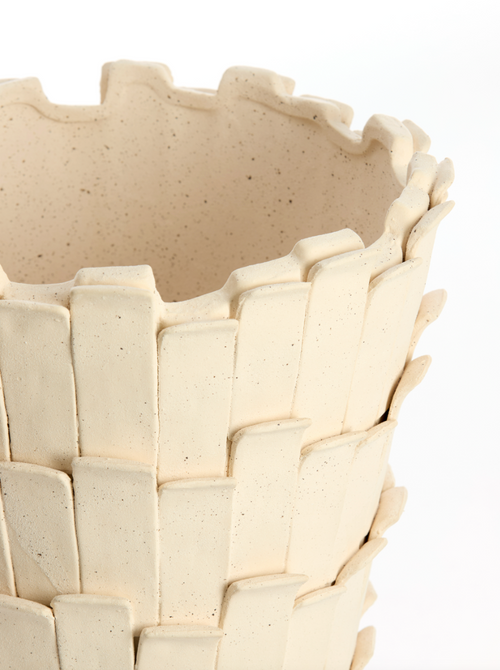 Light & Living vaas BANYA - 27.5x27x35cm - wit - vtwonen shop