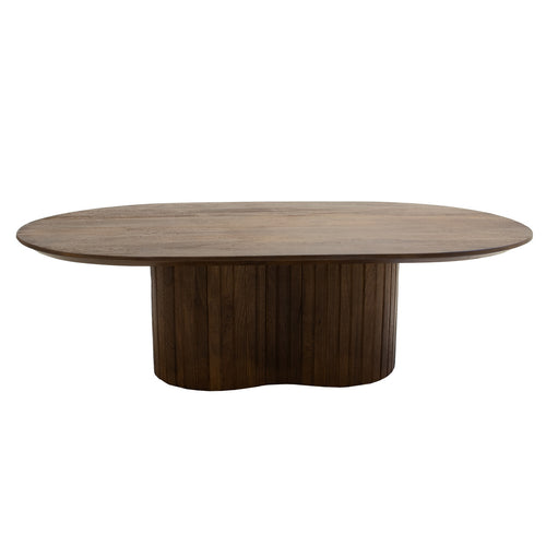 Giga Meubel Salontafel Ava - Ovaal - Mangohout - 120cm