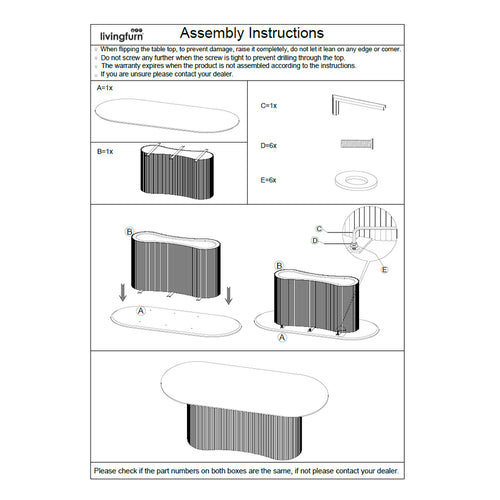 Livingfurn eetkamertafel Sevilla Brown - 250cm - mangohout