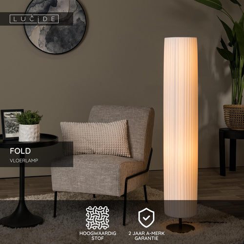Lucide vloerlamp FOLD - 2xE27 - Wit