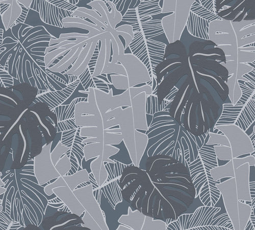 Livingwalls behang palmbomen grijs - 53 cm x 10.05 m - AS-389052 - vtwonen shop