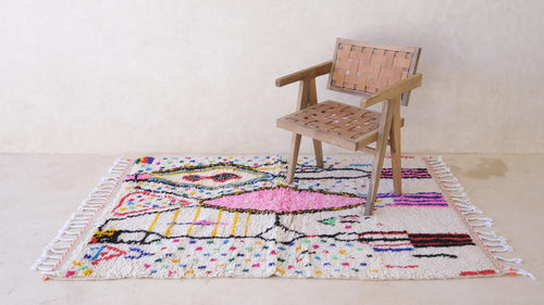 AFK Living vloerkleed Berber - handgemaakt - Wol - 80 x 240 cm