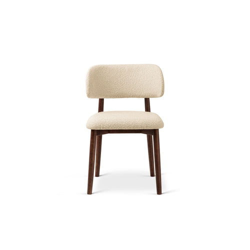 Set van 2 stoelen met gesp Evan boucle beige - 51x49.5x77cm