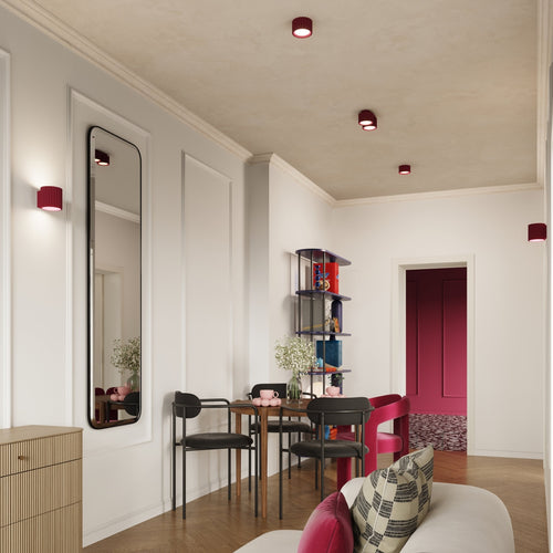 Sollux Lighting Plafondlamp AURA 1 bordeaux Gx53 - 10x10x10cm