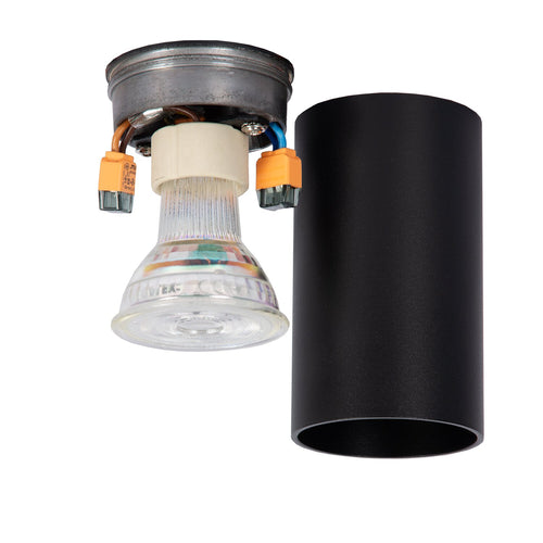 Atmooz plafondlamp Era Fix - zwart - Ø 5,5 x H 10 cm - GU10