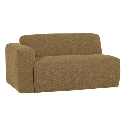 WOOOD 1,5-zits bank arm links Mojo Base - Bouclé - Geel/Bruin - 74x145x97