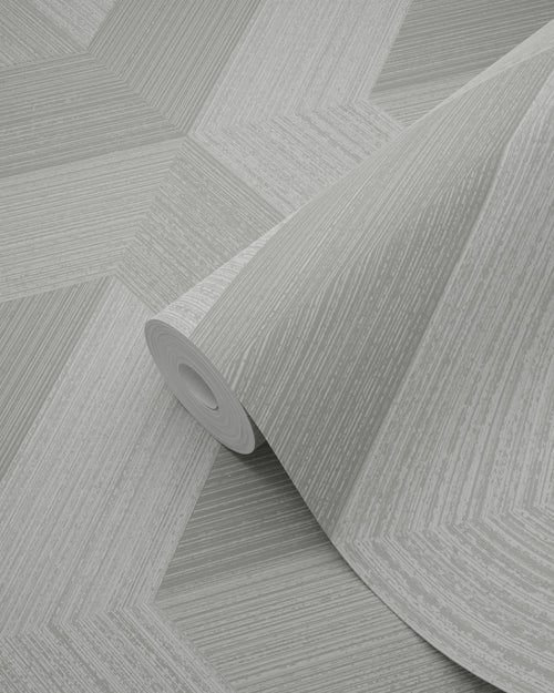 Origin Wallcoverings behang grafisch 3D motief grijs - 53 cm x 10.05 m - 347947