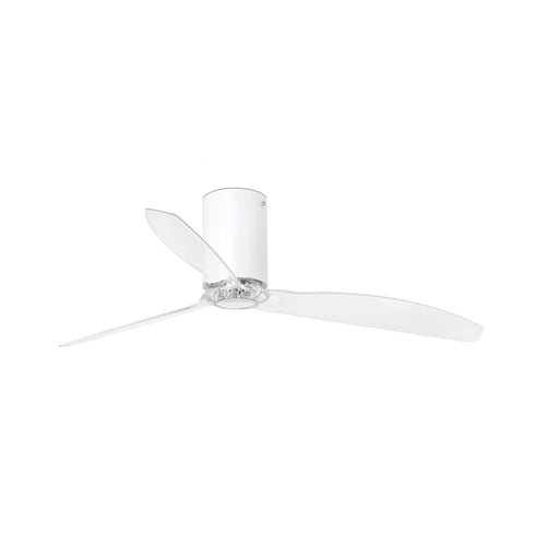 Faro Mini Medium Plafondventilator met / zonder Licht Mat Wit, Helder