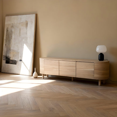 DÉJA Living Tv-meubel Torsby - Naturel Hout - 160x40x35cm