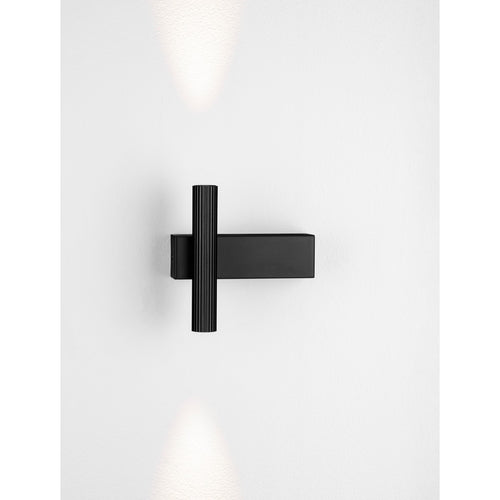 Nova Luce PARON Up & Down wandlamp Sandy Black LED 6W 326lm 3000K
