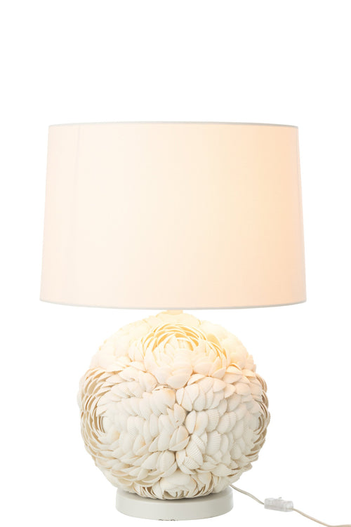 J-Line lamp - schelp - wit - large