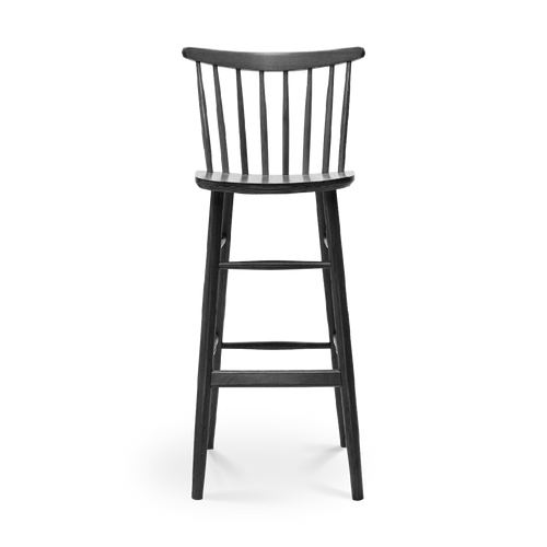 Fameg Lucia houten barkruk zwart gebeitst - 75 cm - vtwonen shop