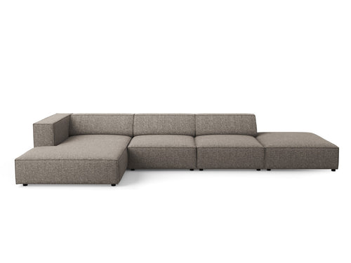 Cosmopolitan Design linker hoekbank Arendal 5-zits, chenille, grijs - 166x341x70cm
