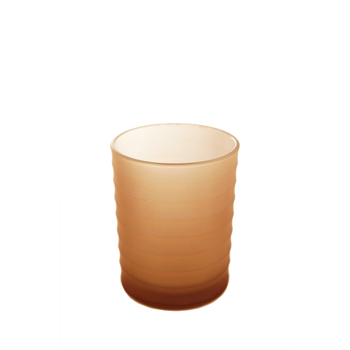 Sia Deco Decoratief Windlicht - mat glas - oranje - H12 - vtwonen shop