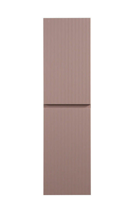 Badplaats Badkamermeubel Thermis 60 cm – Mat Roze – Badmeubel met Kolomkast
