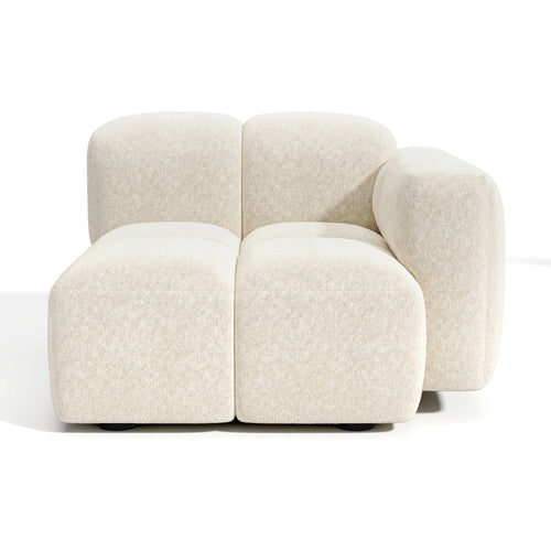 Premium Interiors - Rechthoekmodule MOSS - fluweel met structuur beige 90cm