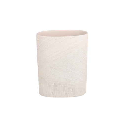 S|P Collection - Vaas 18,5x8,5xH24,5cm ovaal beige Vico