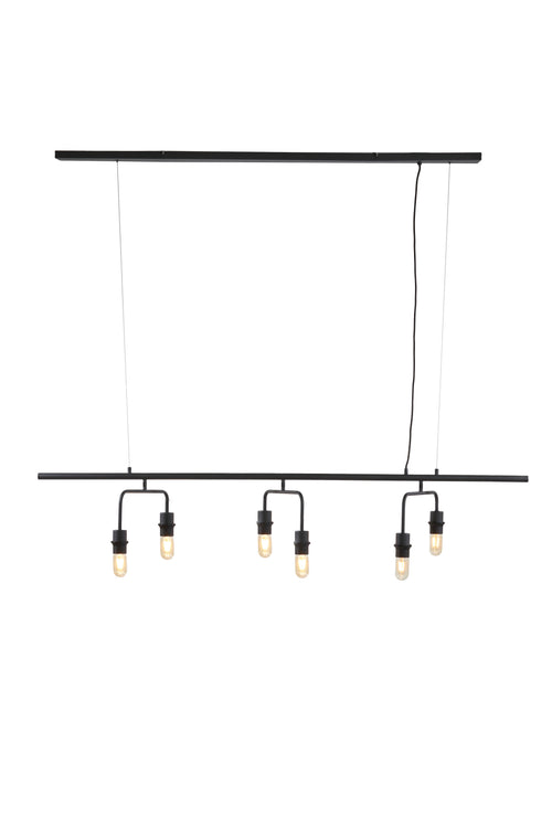 Light & Living hanglamp EDISA - zwart - 160x50x25cm