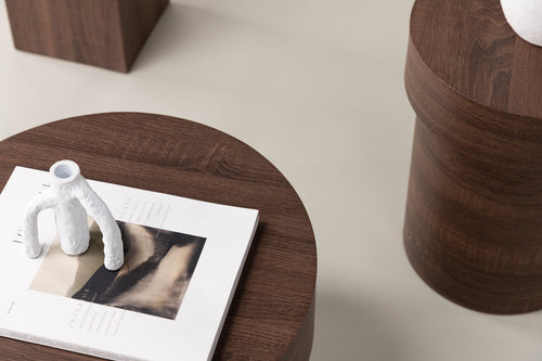 Rebellenclub Bijzettafel Medle - ø35 cm - Walnoot - vtwonen shop