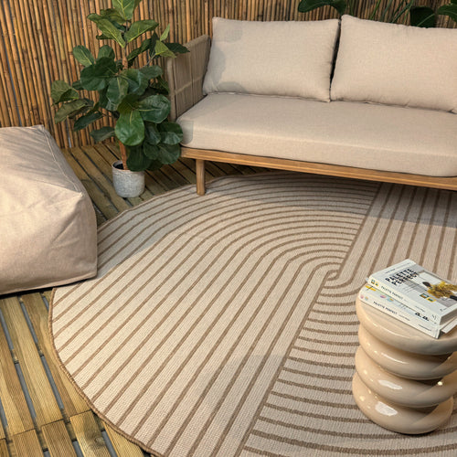 Rond buitenkleed Bold jute - Interieur05 - 240 x 240 cm - vtwonen shop