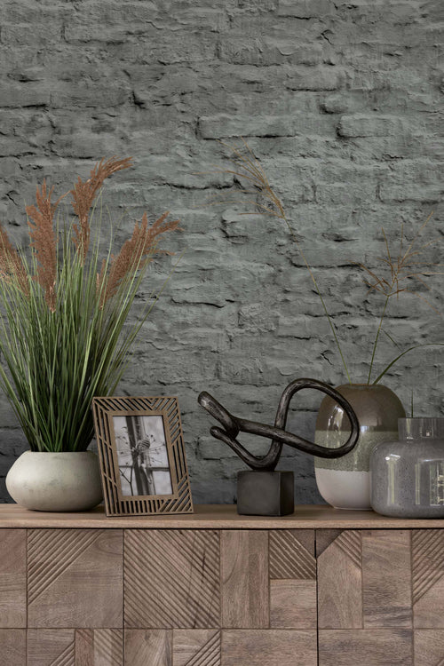 Next vliesbehang Contemporary Brick grijs 10mx52cm