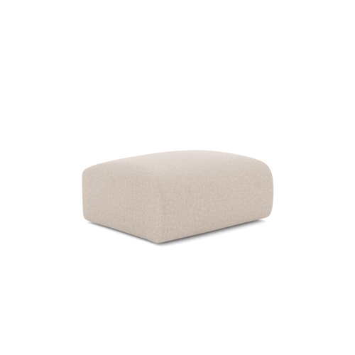 Sia Home - Poefs MYRA - Geweven stof - Beige - 75cm - vtwonen shop