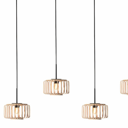 Mexlite hanglamp HaloSwap - 5 lichts - 110  x 160   cm - beige